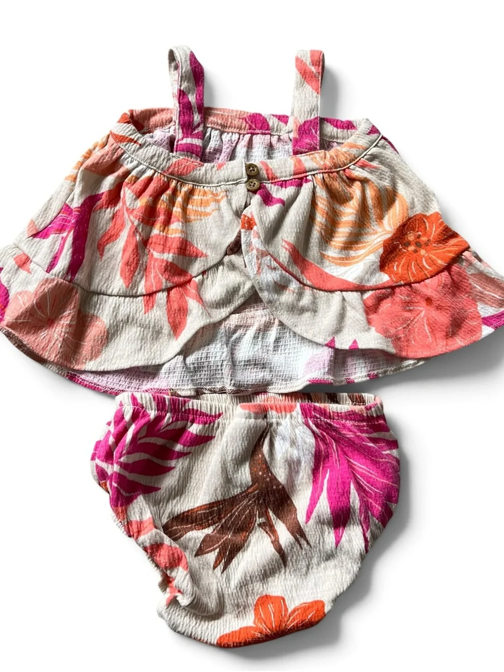 Baby Girl Hawaiian Style 3-Set Bundle, 6 months